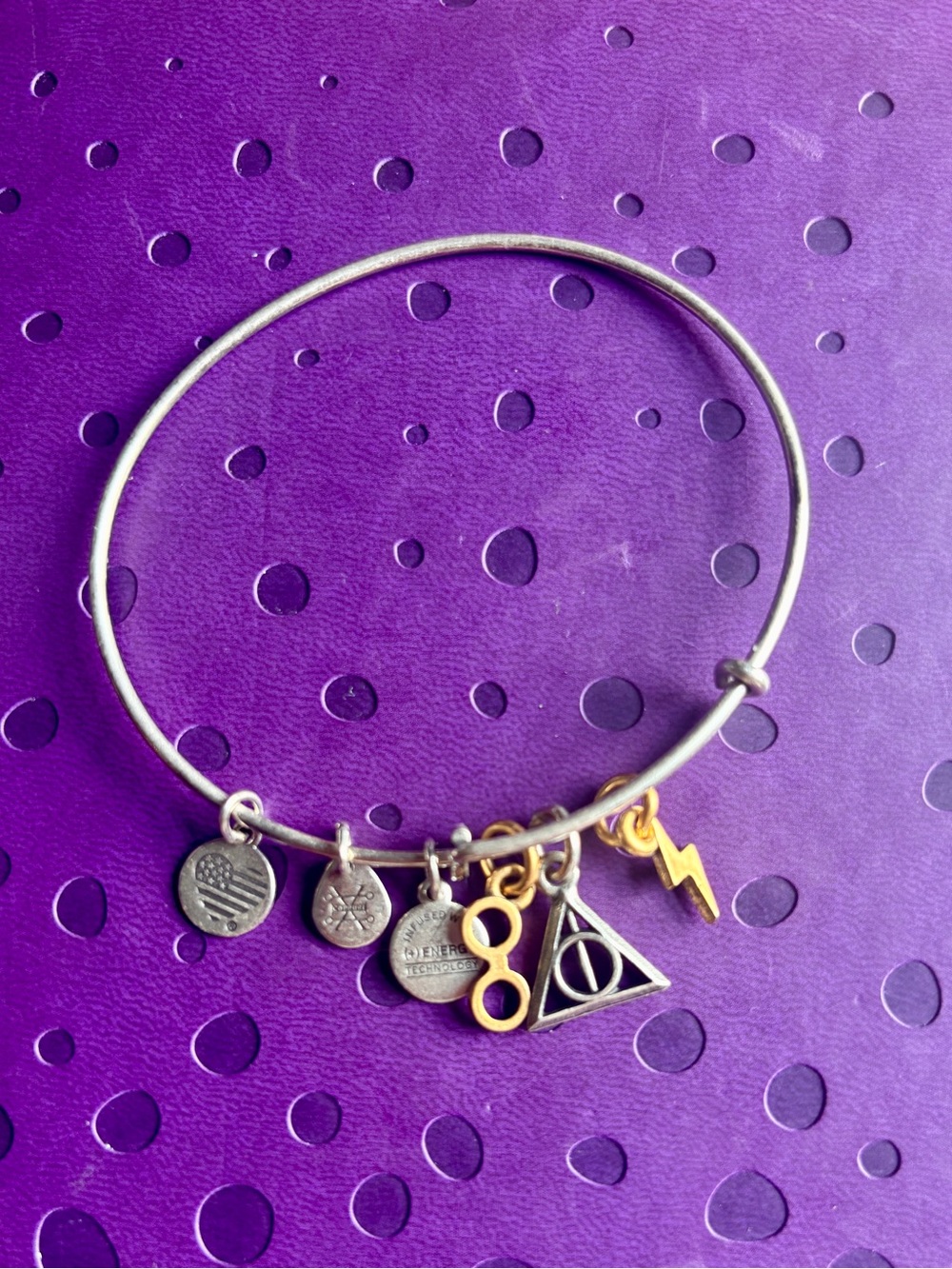 ⚡️Alex and Ani Harry Potter Deathly Hallows- Silver & Gold expandable bangle